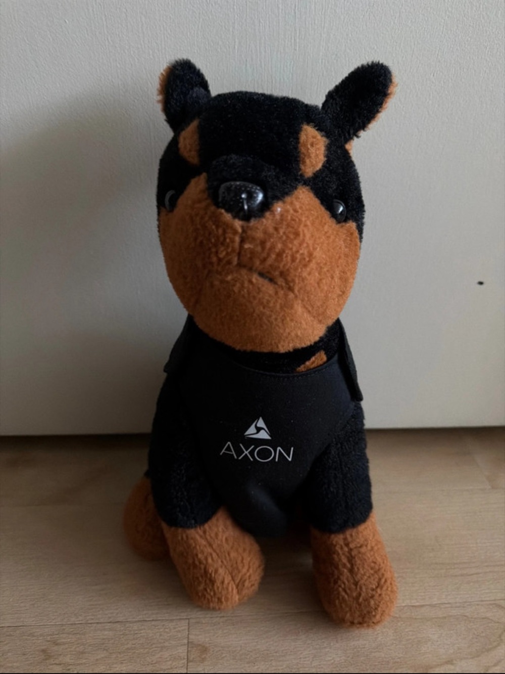Official Axon Doberman Stuffed Animal / Plush w/ Removable Vest